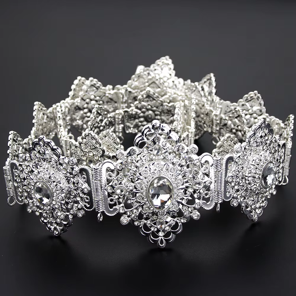 Sunspicems-Ceinture Chic en Argent pour Femme
