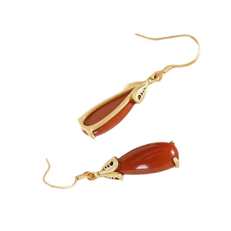 Boucles d'oreilles pendantes en argent sterling 925
