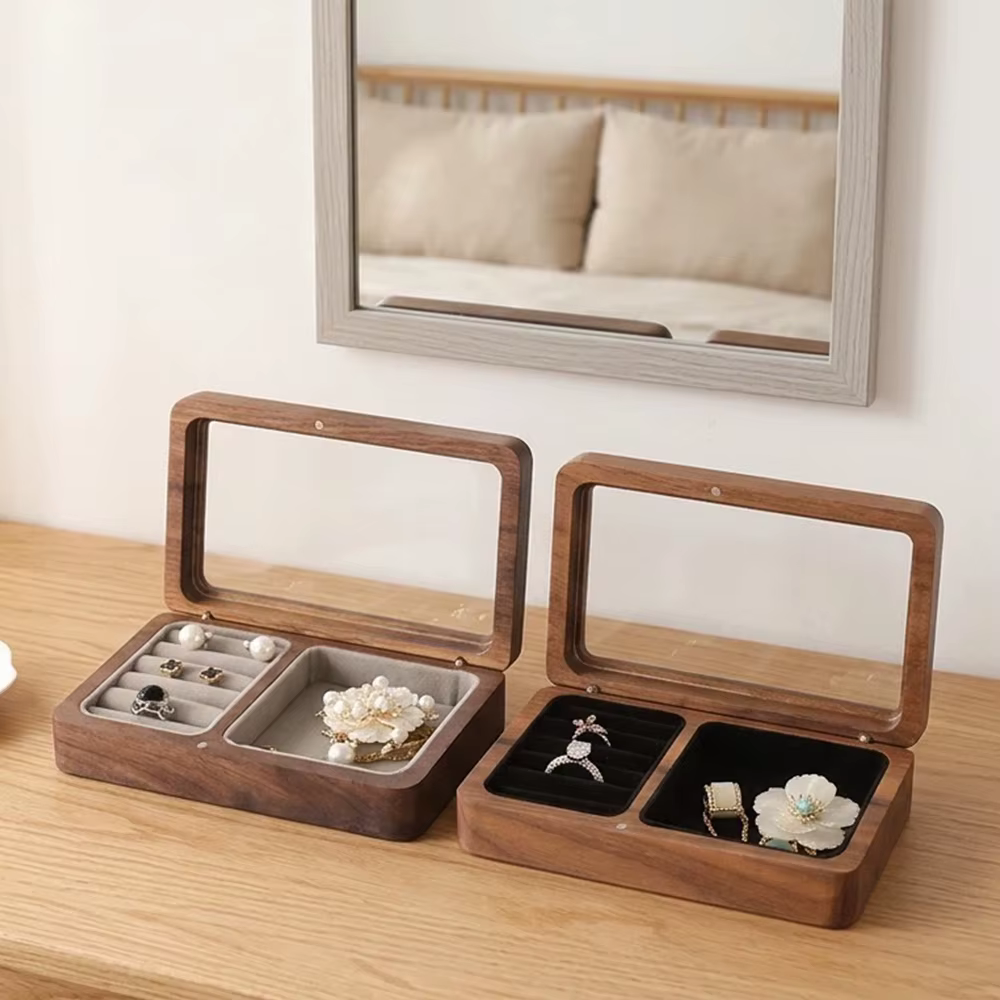 Boîte de rangement anti-poussière pour bijoux femme