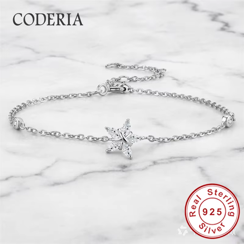 Bracelet en moissanite taille marquise couleur D VVS1 pour femme