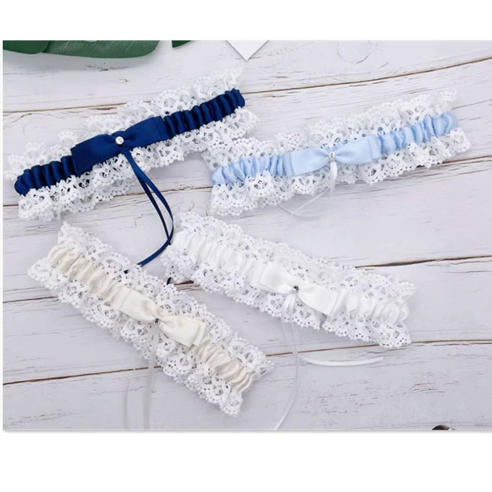 Jarretière en Dentelle pour Femme et Fille, Accessoire de Mariage