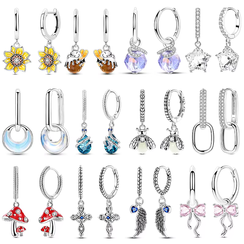 Boucle d'oreille femme en argent 925