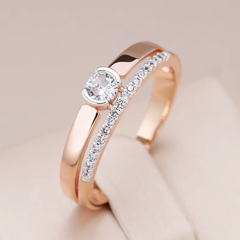 Kinel – bagues de luxe en Zircon naturel pour femmes