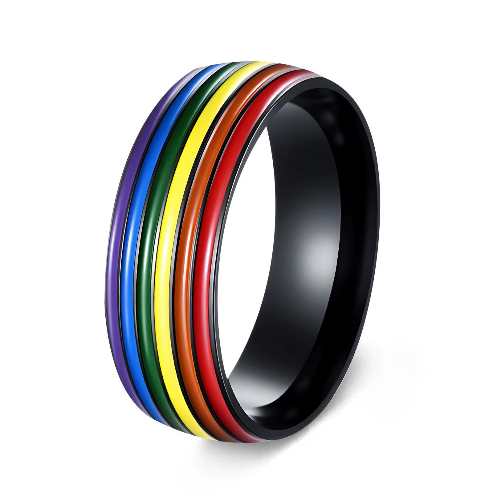 Bague en acier inoxydable pour femmes et couples