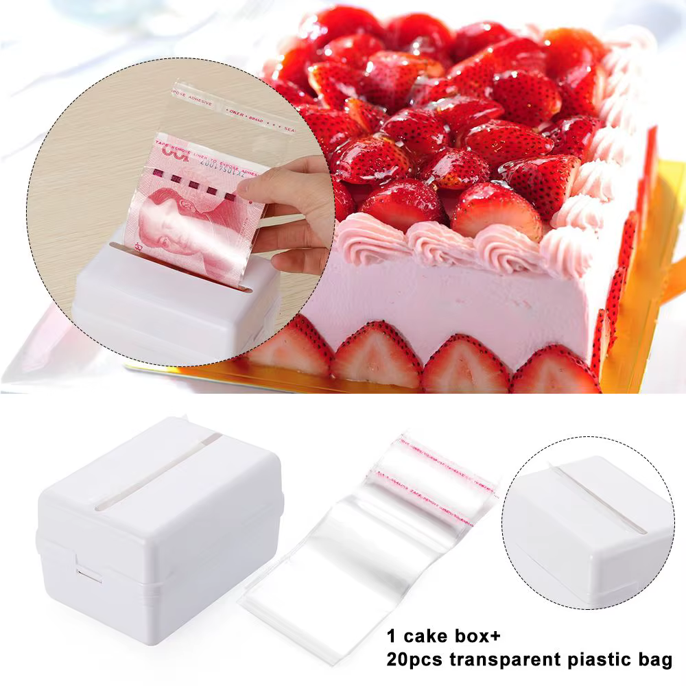 Boîtes de rangement amusantes pour gâteau