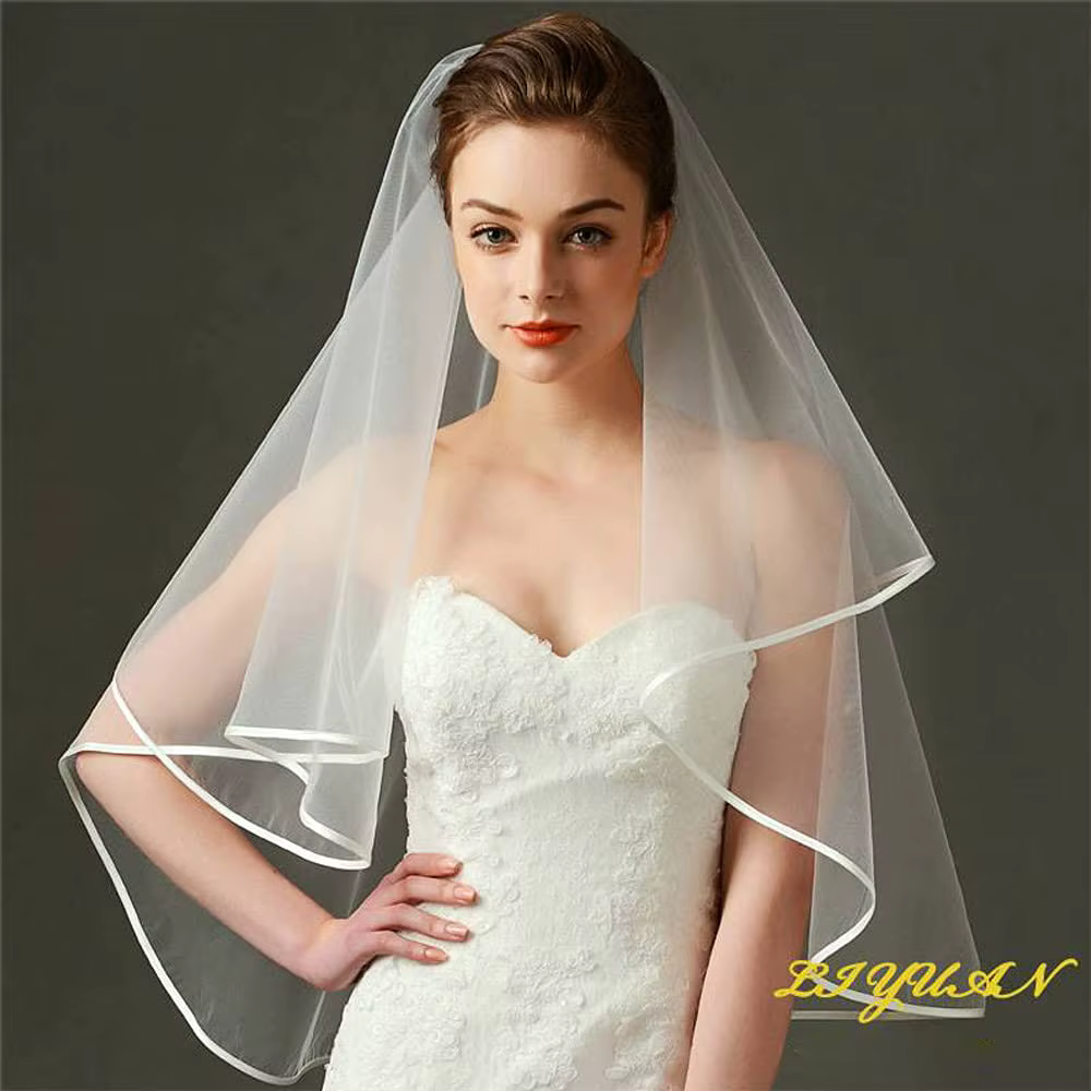 Voile de mariée en Tulle blanc pour femmes