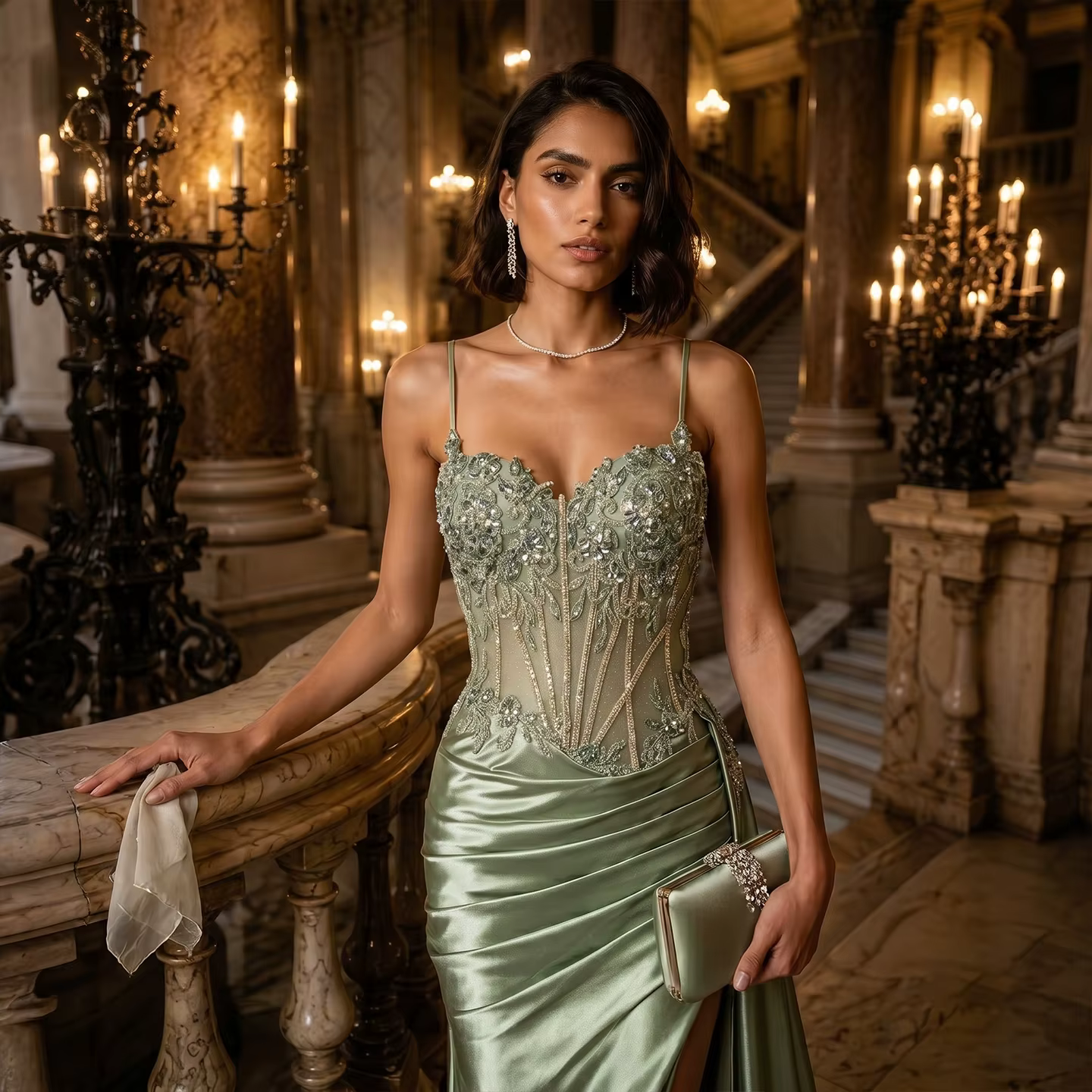Robe de soirée florale pour femme Sharon Said 2026