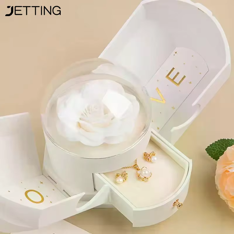 Boîte à bijoux à fleurs surprise-déballage mystérieux