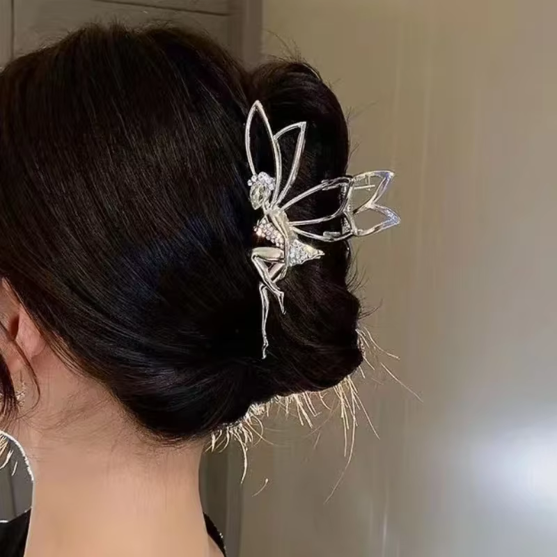 Pince à cheveux elfe en métal pour femmes