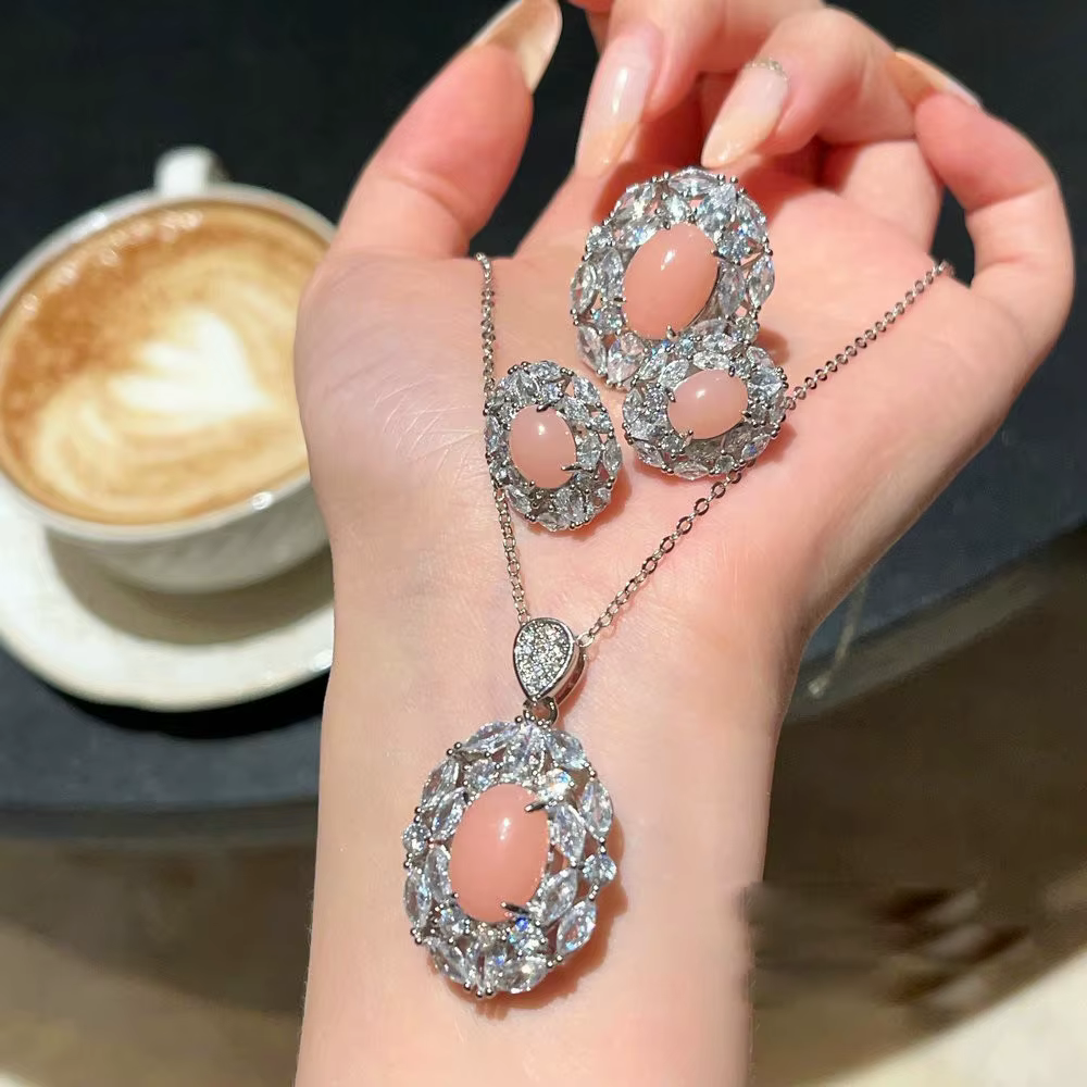 Collier en coquillage de conque rose Rouge pour femmes
