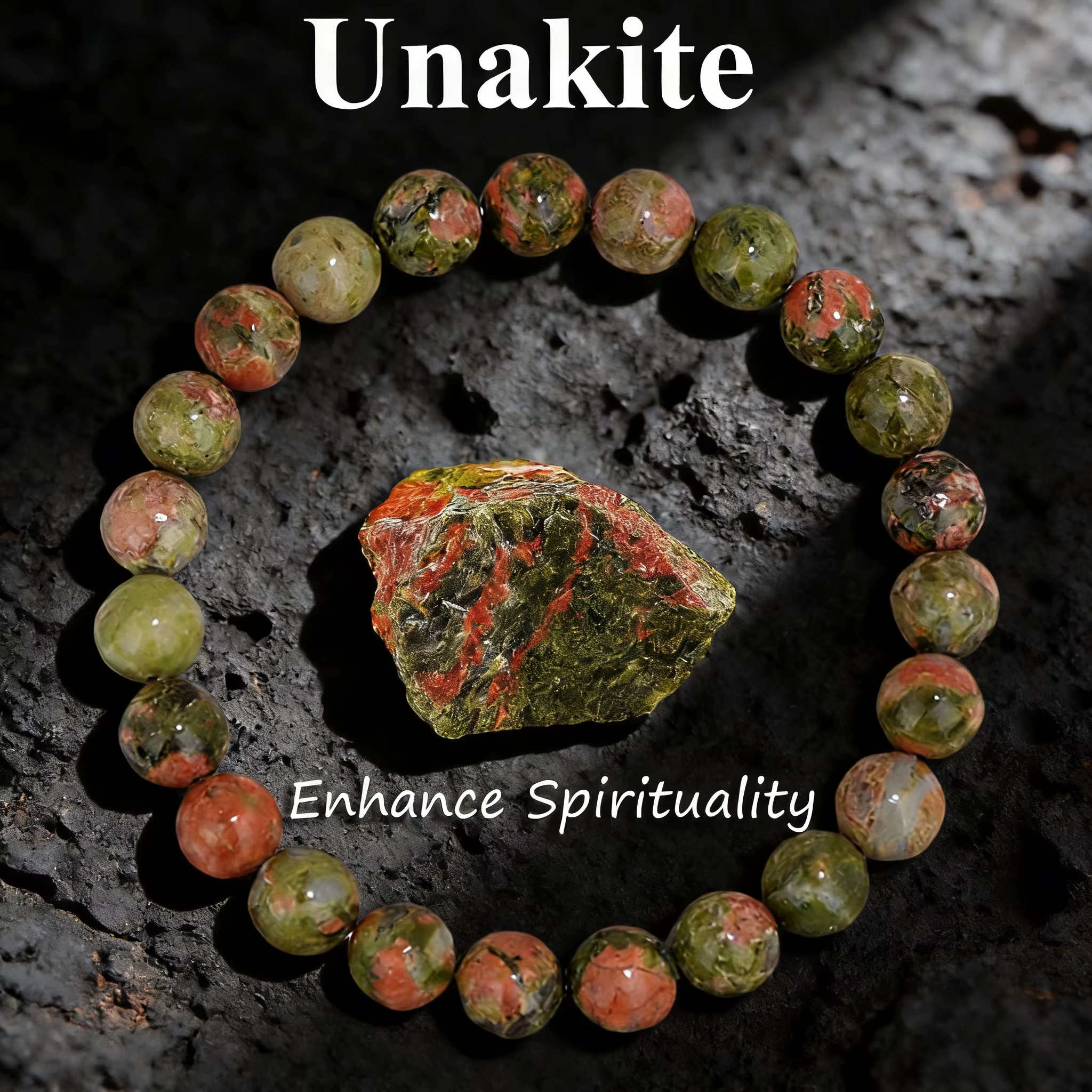 Bracelet Unakite 6 8 10mm