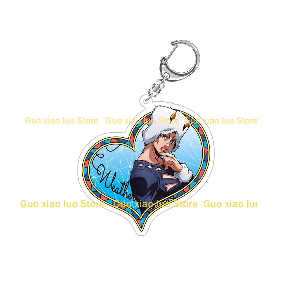 JoJo's Bizarre Jolyne Cujoh Ermes Costello Foo combattants rapport météo Narciso Anasui Jotaro Kujo acrylique porte-clés pendentif décor