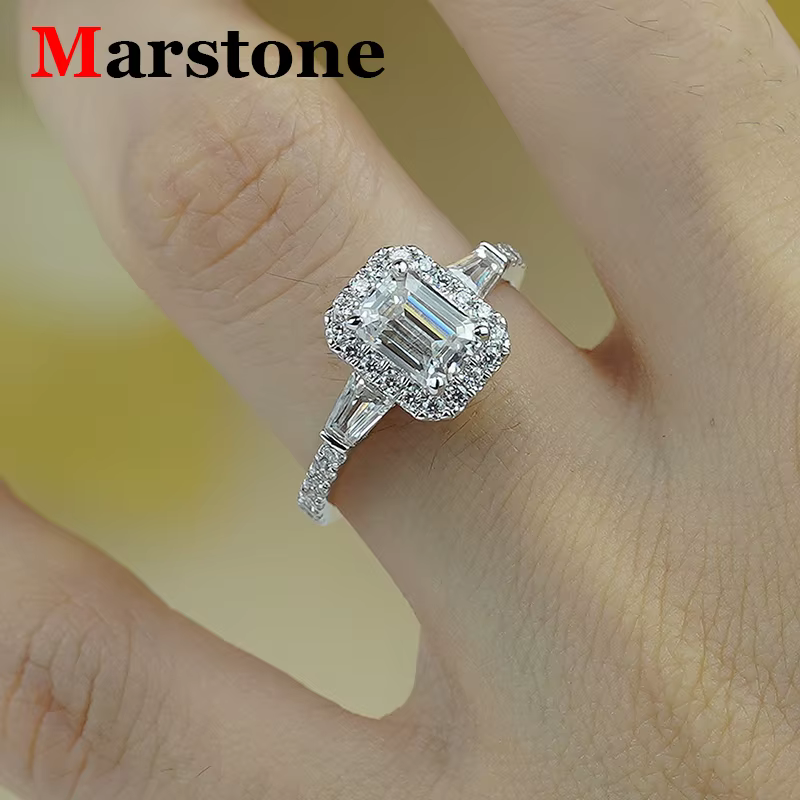 Bague en argent regardé S925 pour femme