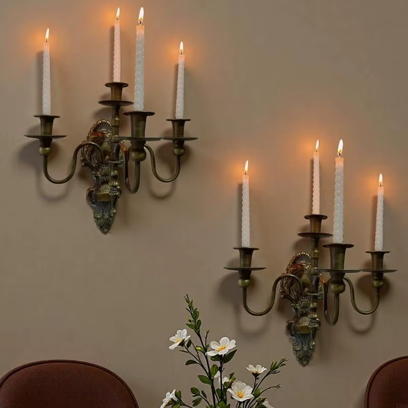 Appliques murales pour bougies