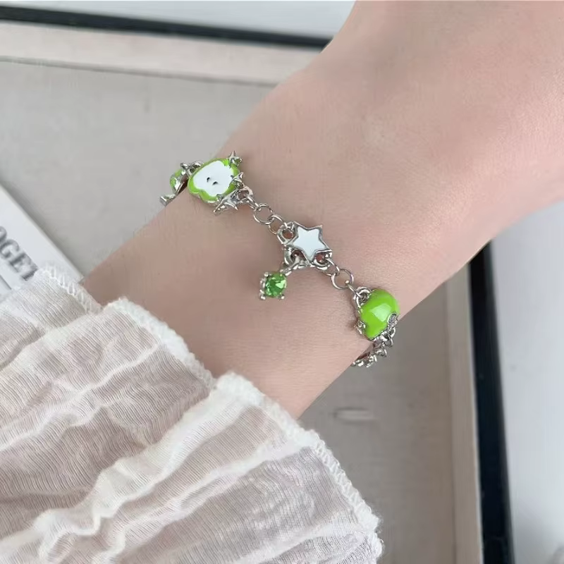 VIVILADY – Bracelet géométrique en forme d'étoile de pomme et de Zircon pour femmes