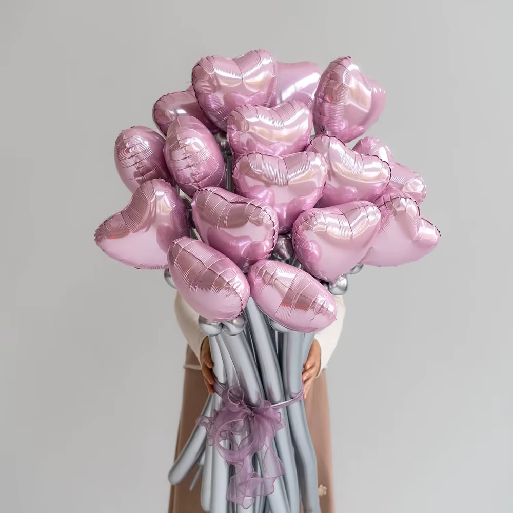 Ensemble de bouquets de ballons d'amour