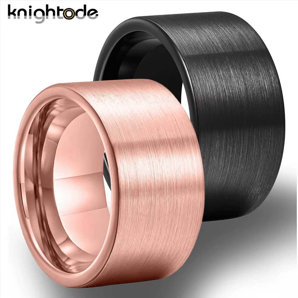 Bagues en carbure de tungstène de 10 mm et 12 mm de largeur