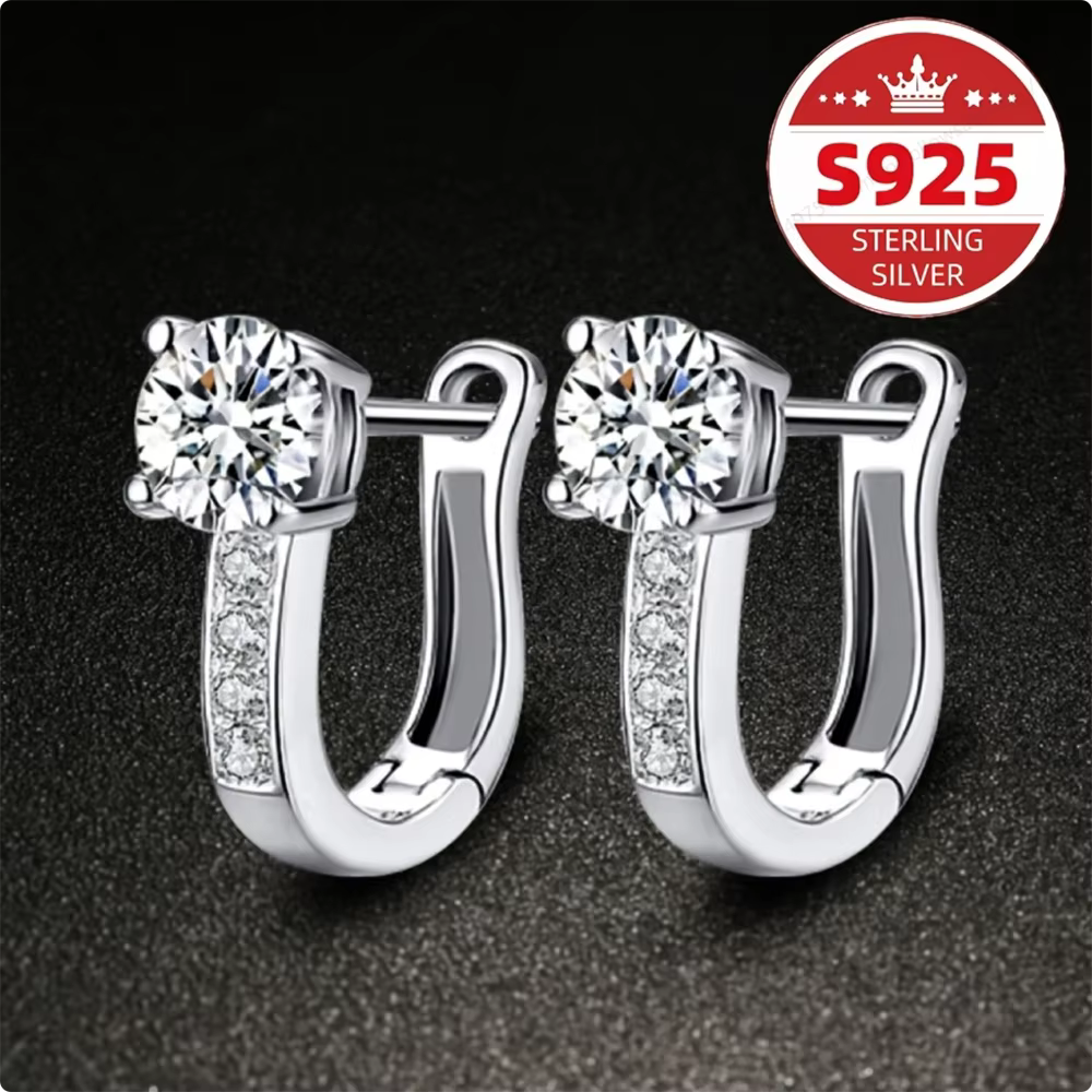 Boucles d'oreilles de luxe en argent Sterling S925 pour femmes