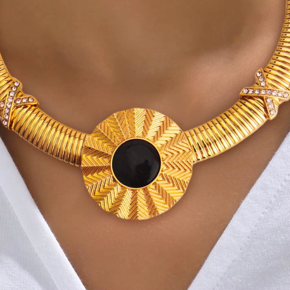 Ensemble de Bijoux de Luxe en Or pour Femme