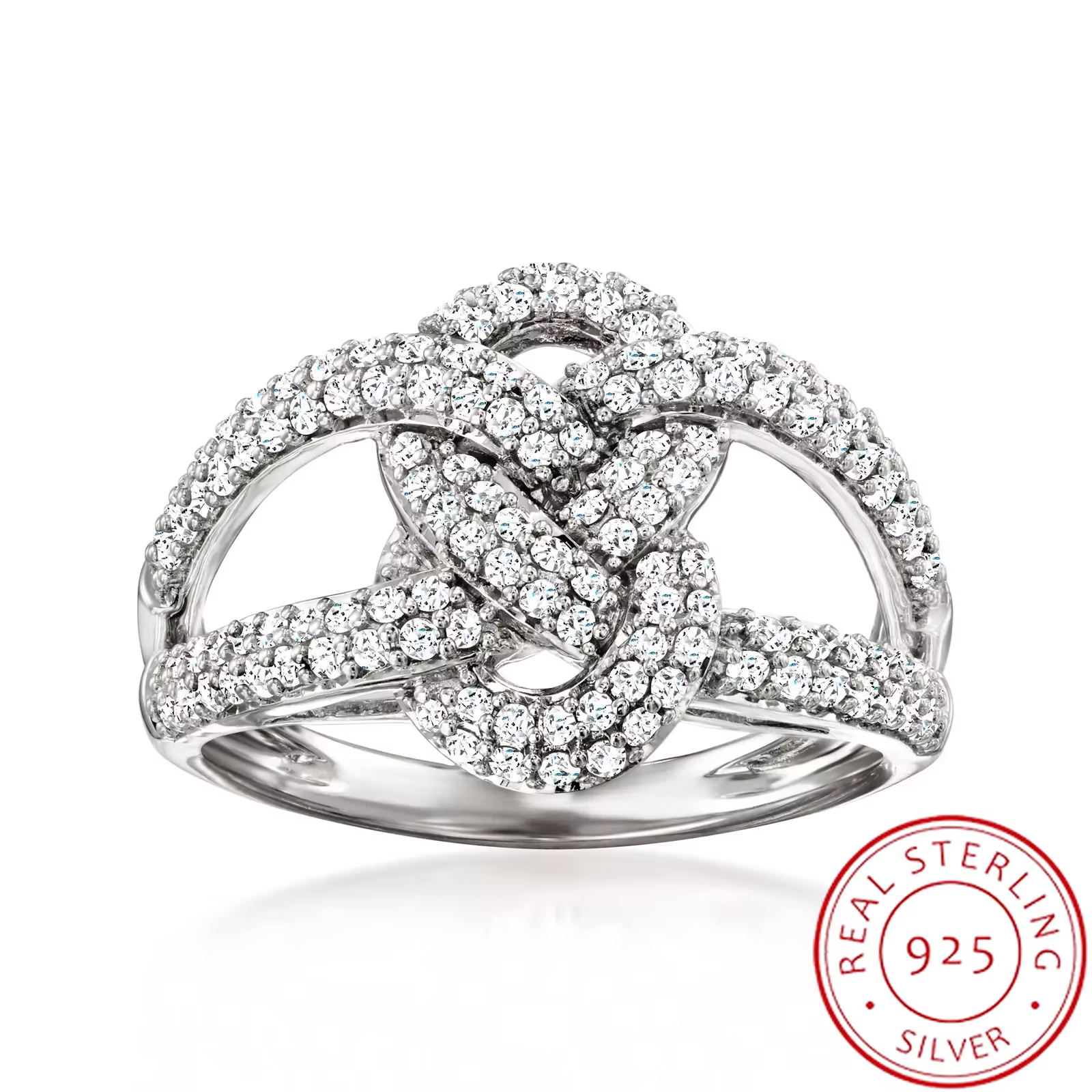 Bague torsadée haut de gamme pour femmes