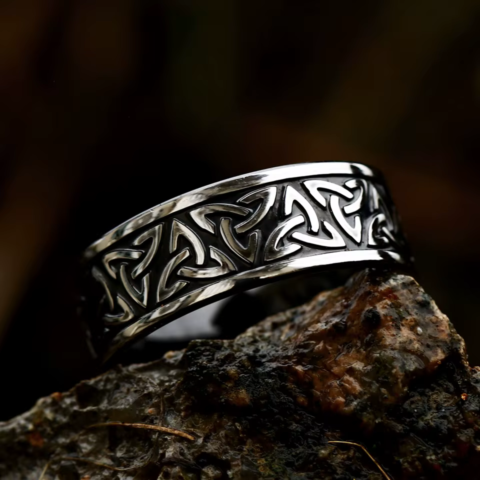 Bague Vikings Valknut Vintage pour hommes et femmes