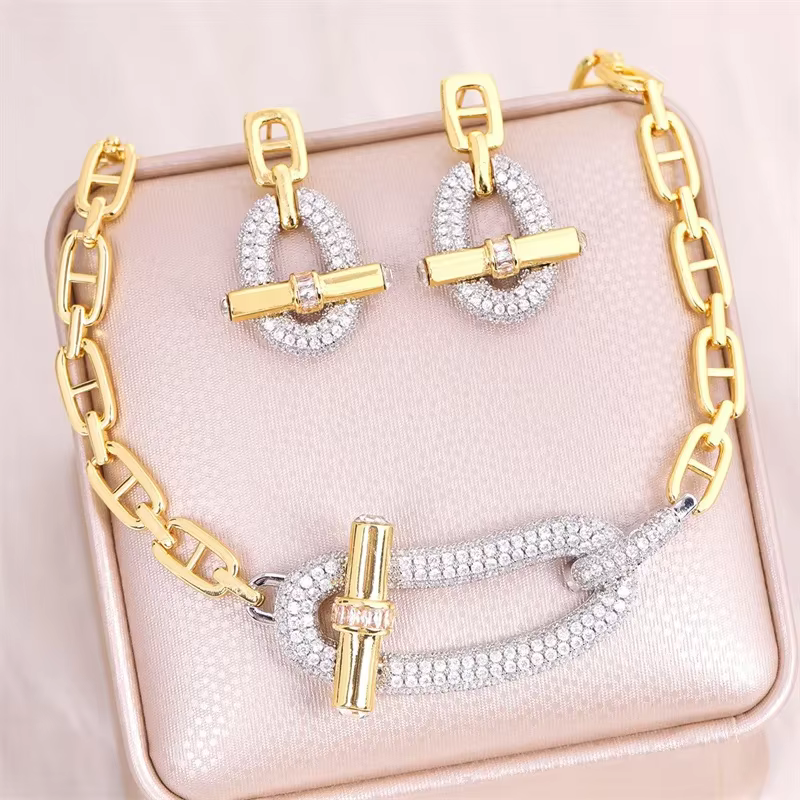 Boucles d'oreilles Nekelace plaquées or 18 carats