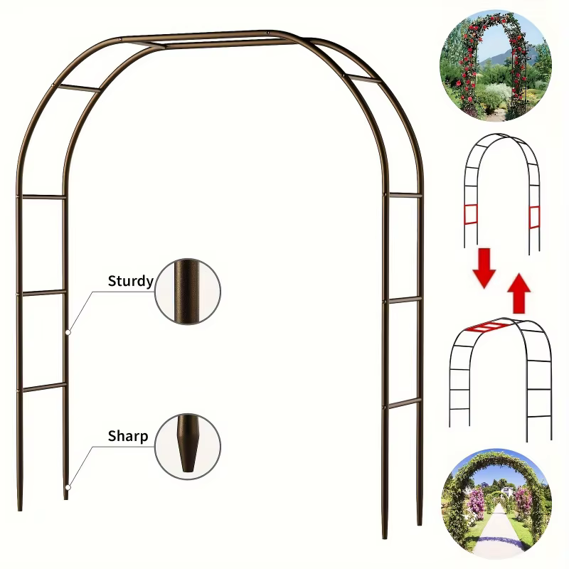 Arche de jardin en métal avec cadre en acier rapide
