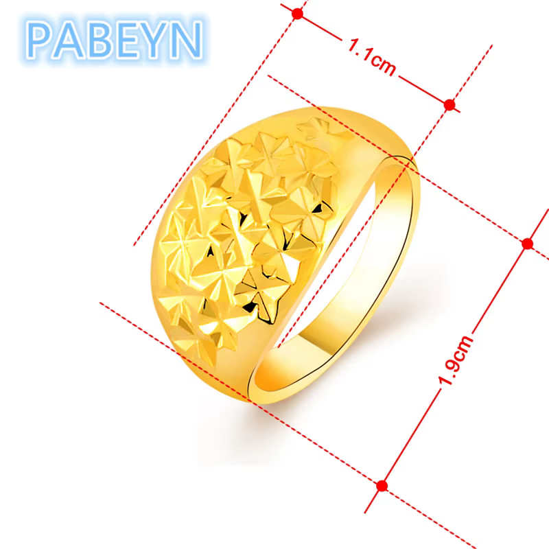 Bague de luxe en or 24 carats