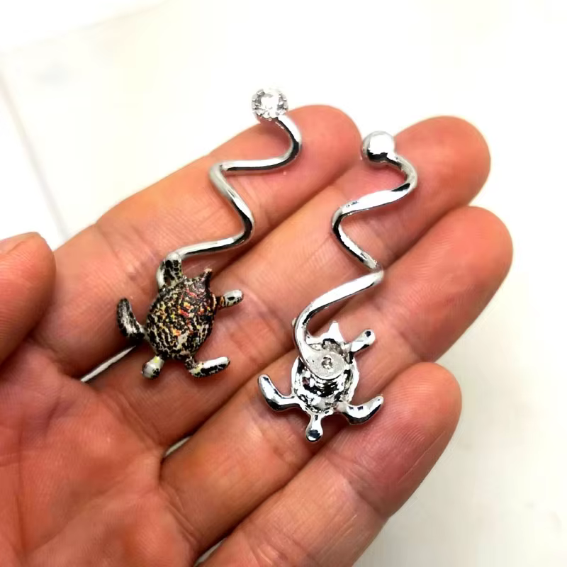 Ornements pour tongs en forme de tortue de mer