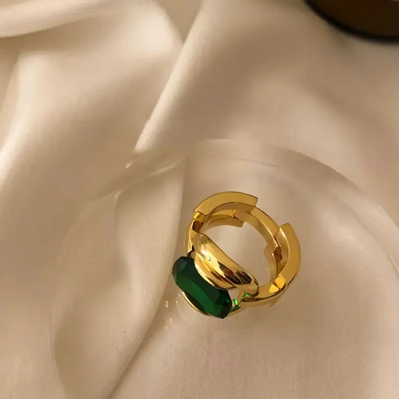 Bague couleur argent, nouveau Design Simple