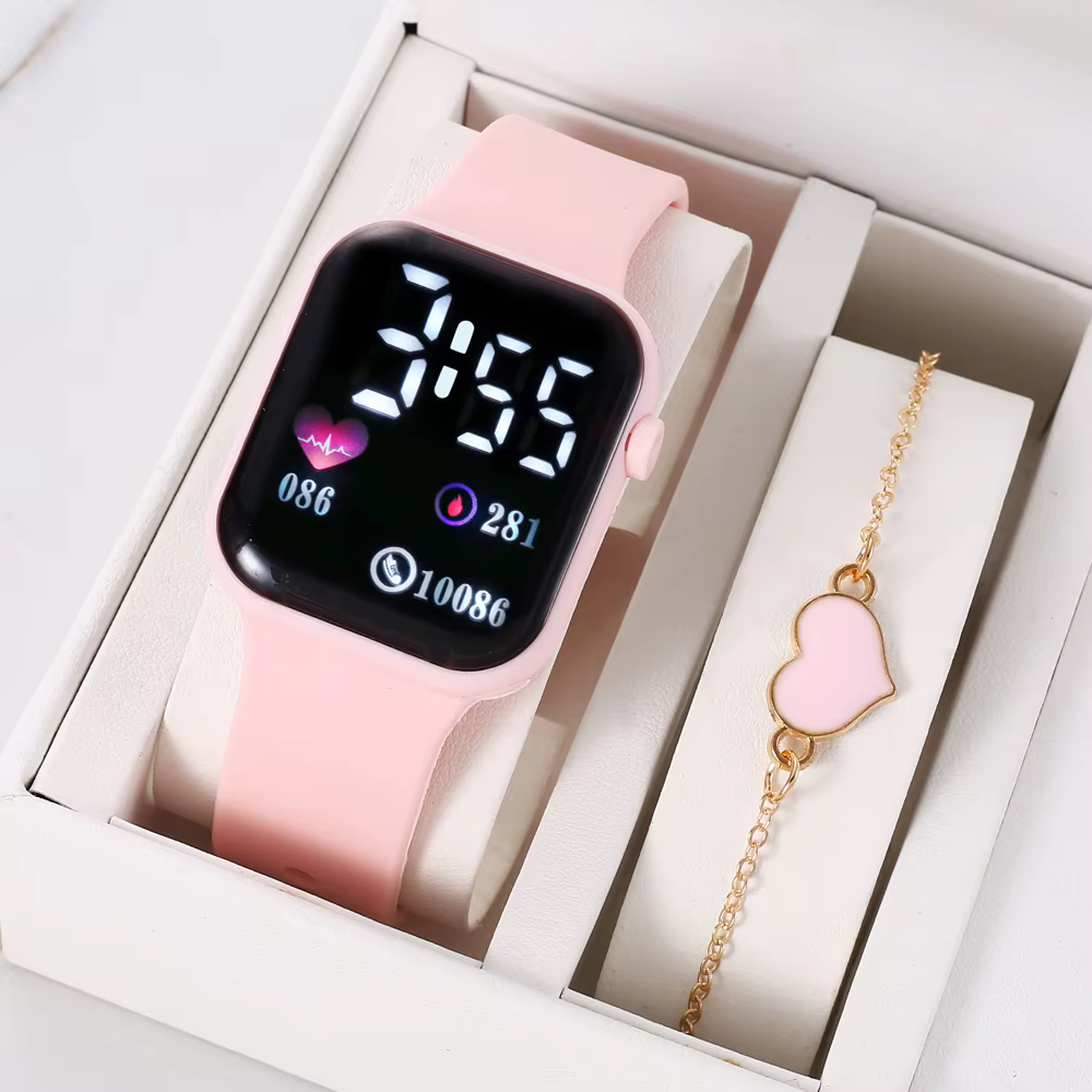 Montre électronique LED orientée à l'amour