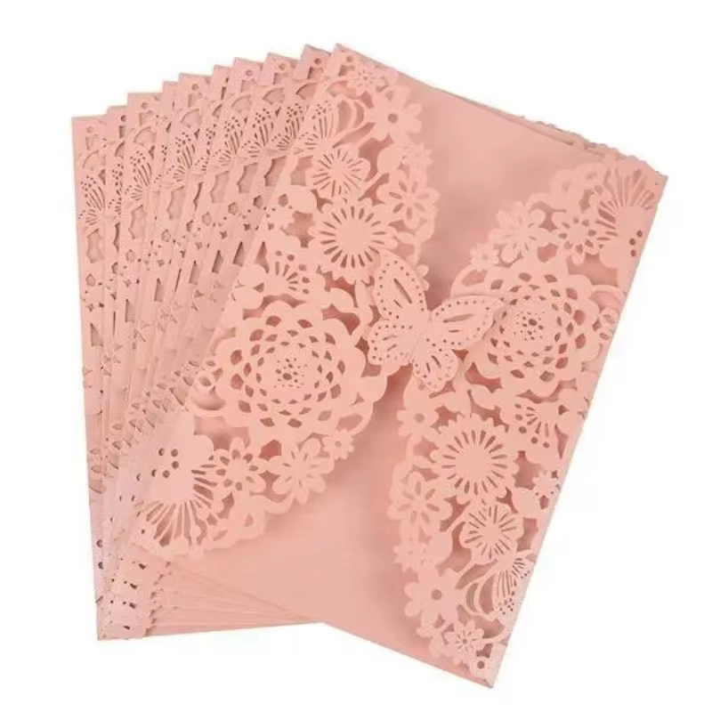 Carte d'invitation 3D papillon