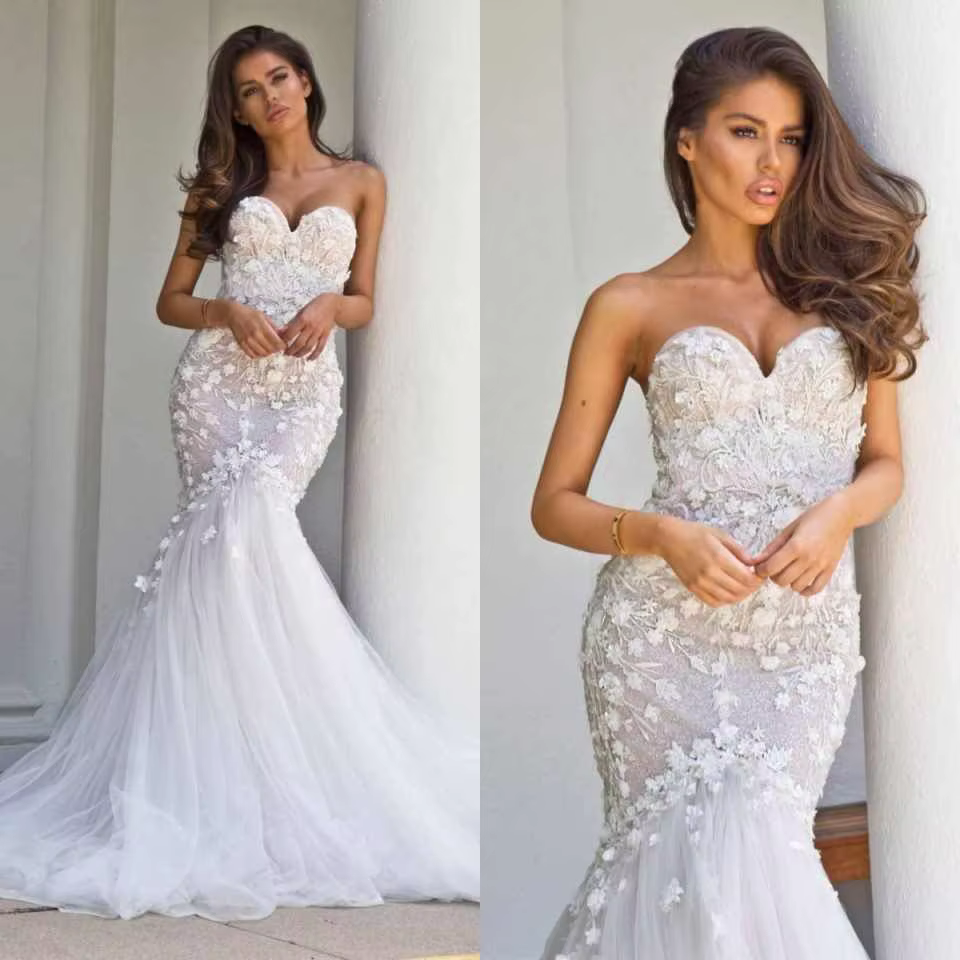 Robes de mariée sirène de plage