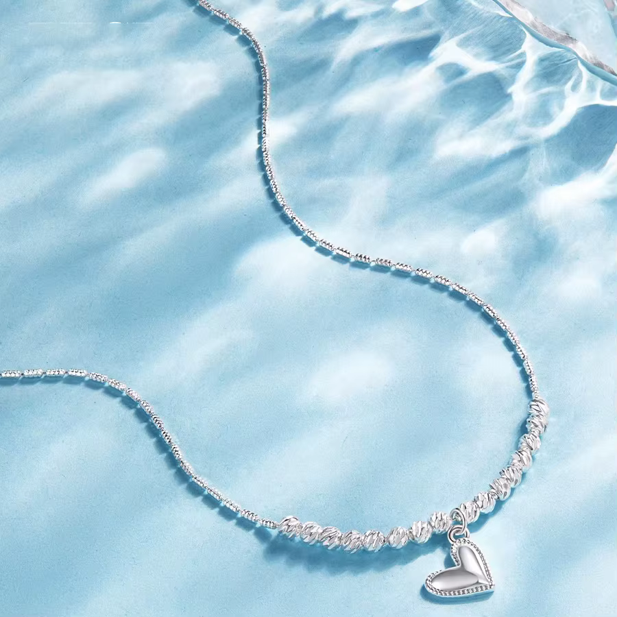Collier de perles de coeur SilverLove pour femme