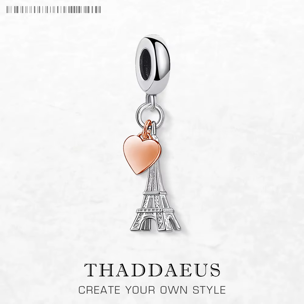 EIFFEL TOWER en argent Sterling 925 véritable