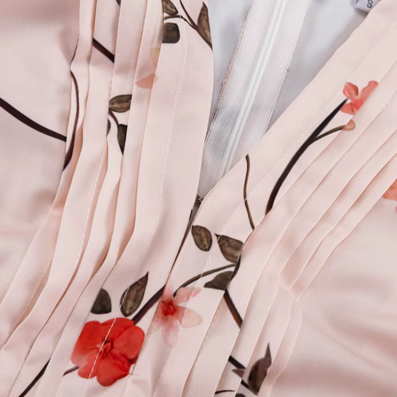 Nouvelle Robe Longue Sirène de Soirée de Mariage 2026 à Imprimé Floral Français