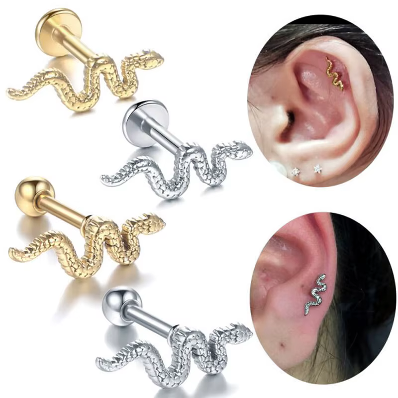 Boucles d'oreilles en acier chirurgical pour femmes