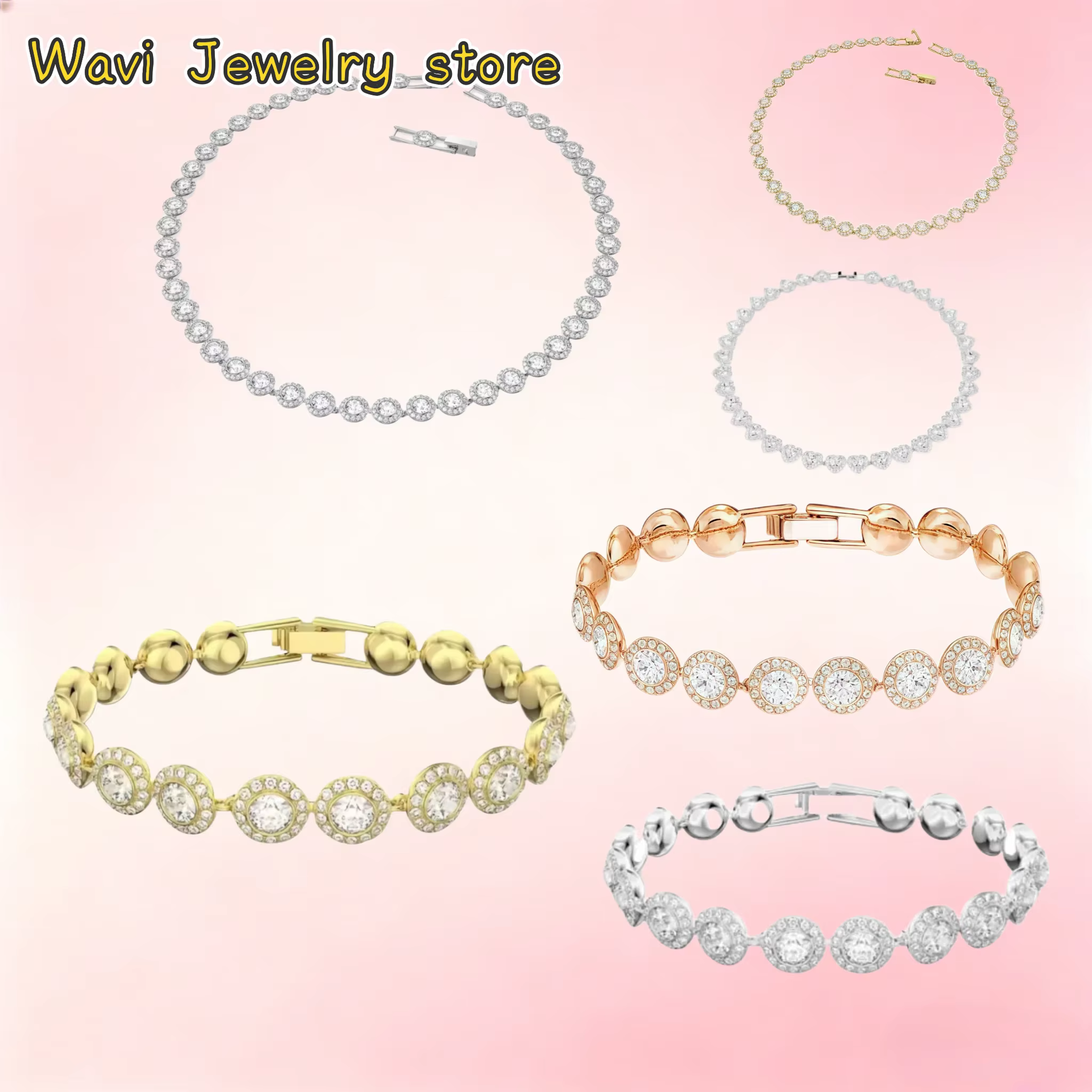 Ensemble de bijoux de mariage de luxe en or