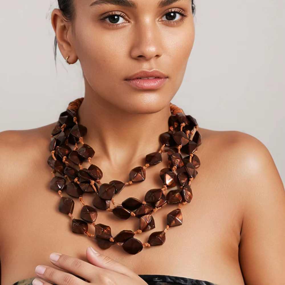 Collier de perles Boho fait à la main pour femmes et filles, bijoux de fête de mariage