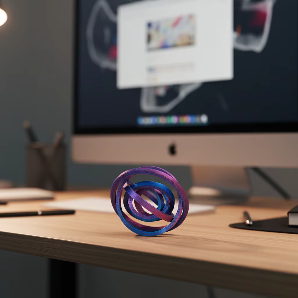 Anneau de doigt hexagonal imprimé en 3D