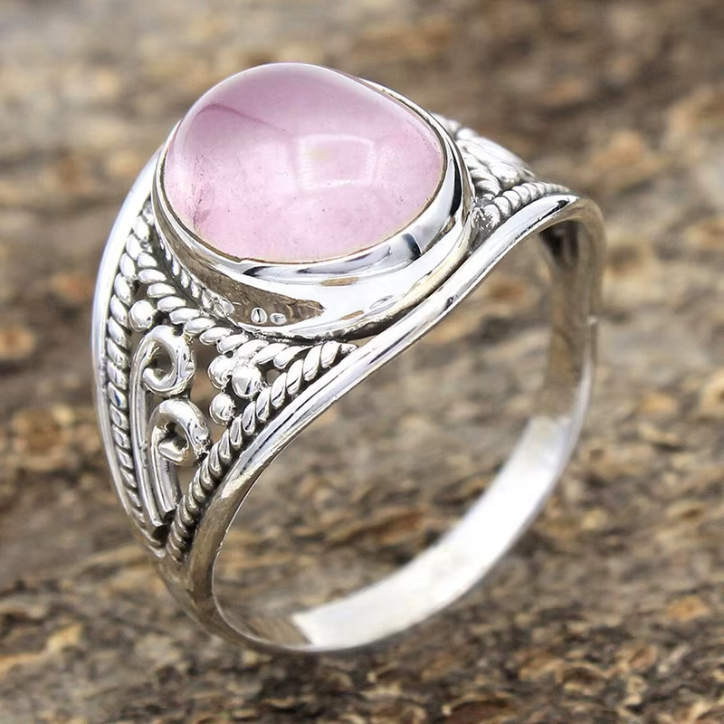Bague vintage en argent 925 plaqué argent
