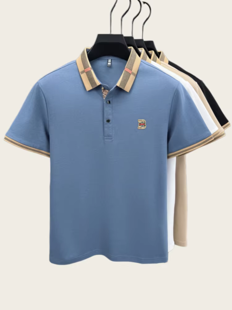 Polo à manches courtes de marque de luxe pour hommes