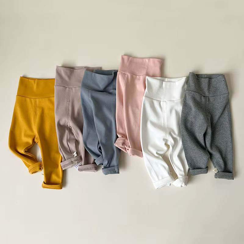 Pantalons pour bébés de 0 à 5 ans, pantalons de printemps et d'automne pour enfants, garçons et filles, pantalons complets décontractés pour enfants en bas âge, Leggings de couleur unie