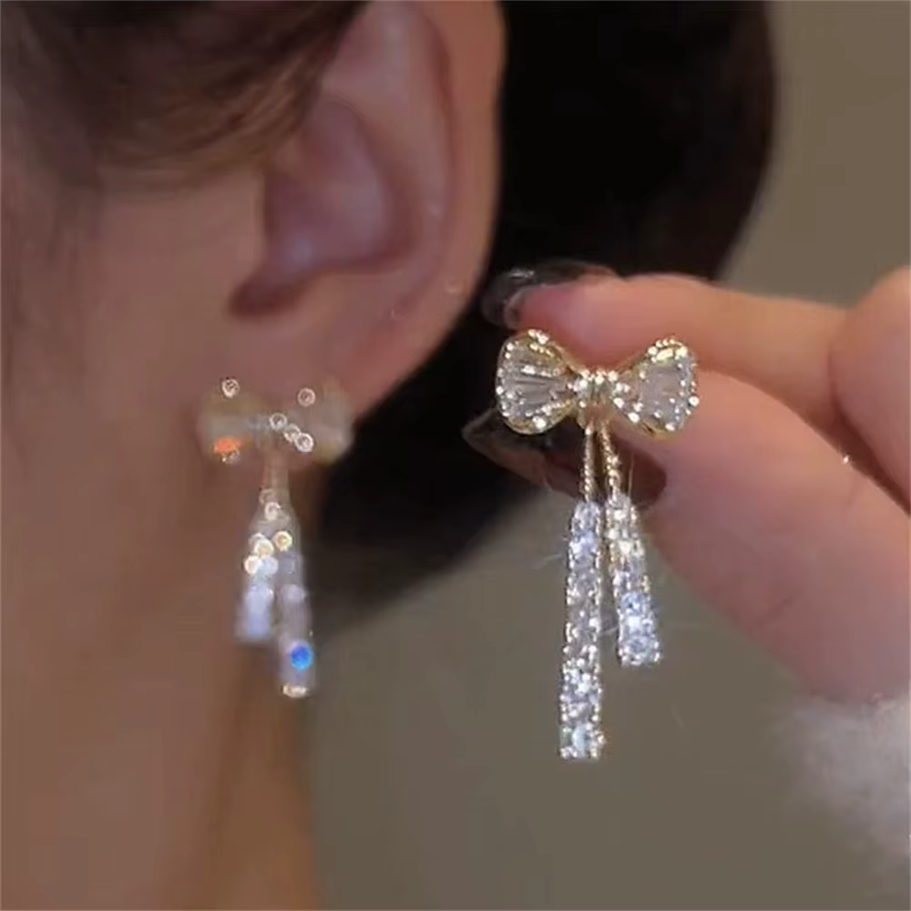 Boucles d'oreilles en cristal et Zircon pour femmes