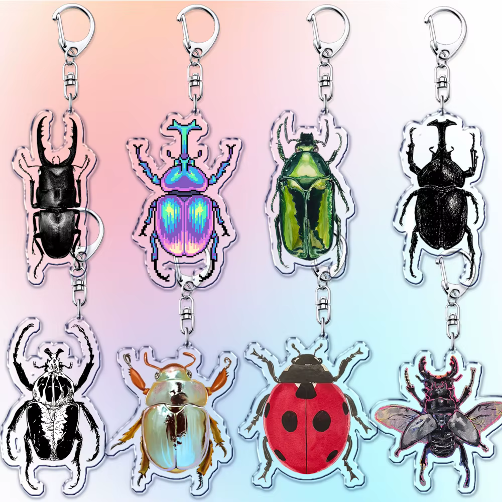 Porte-clés coccinelle mignon pour accessoires