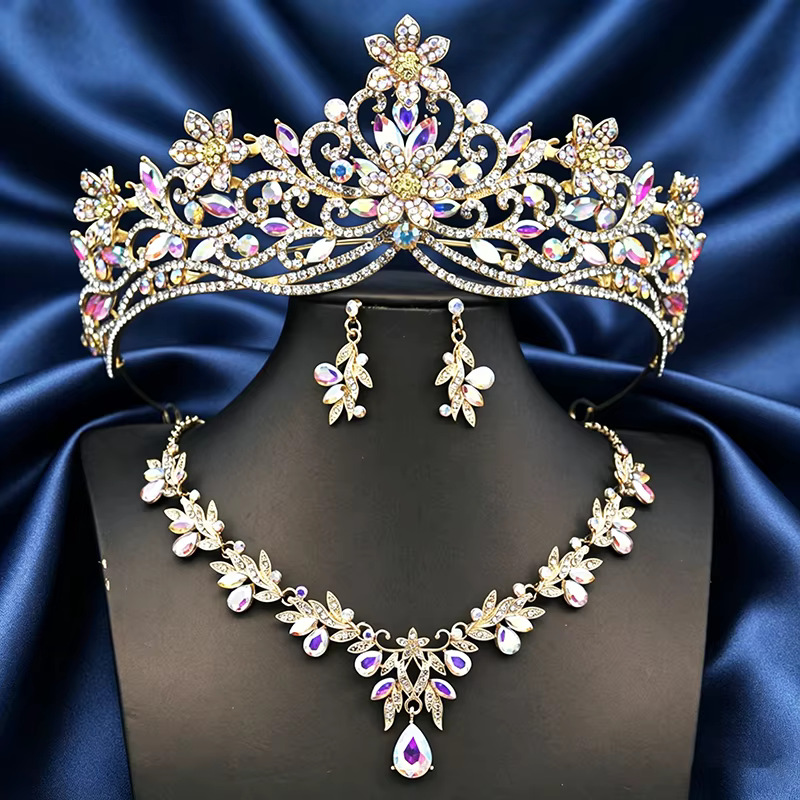 Parures de bijoux de mariage Princesse Fleur pour femmes