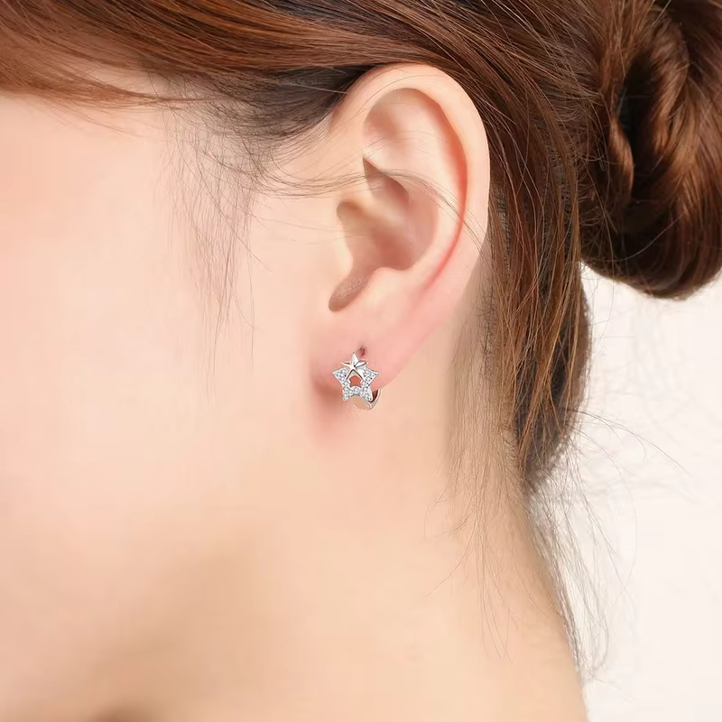 Boucles d'oreilles Vintage en argent Sterling 925