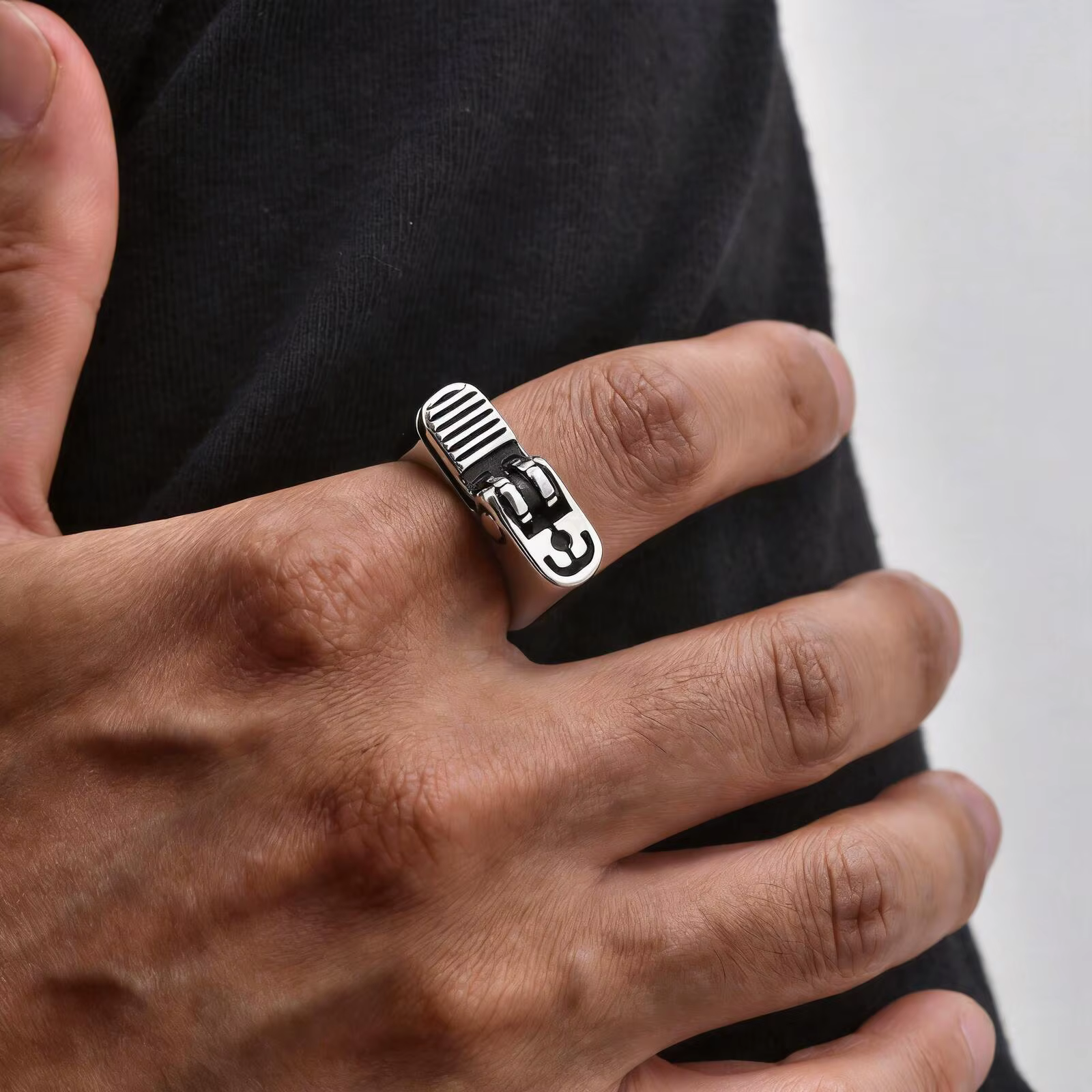 Bague punk pour hommes et garçons