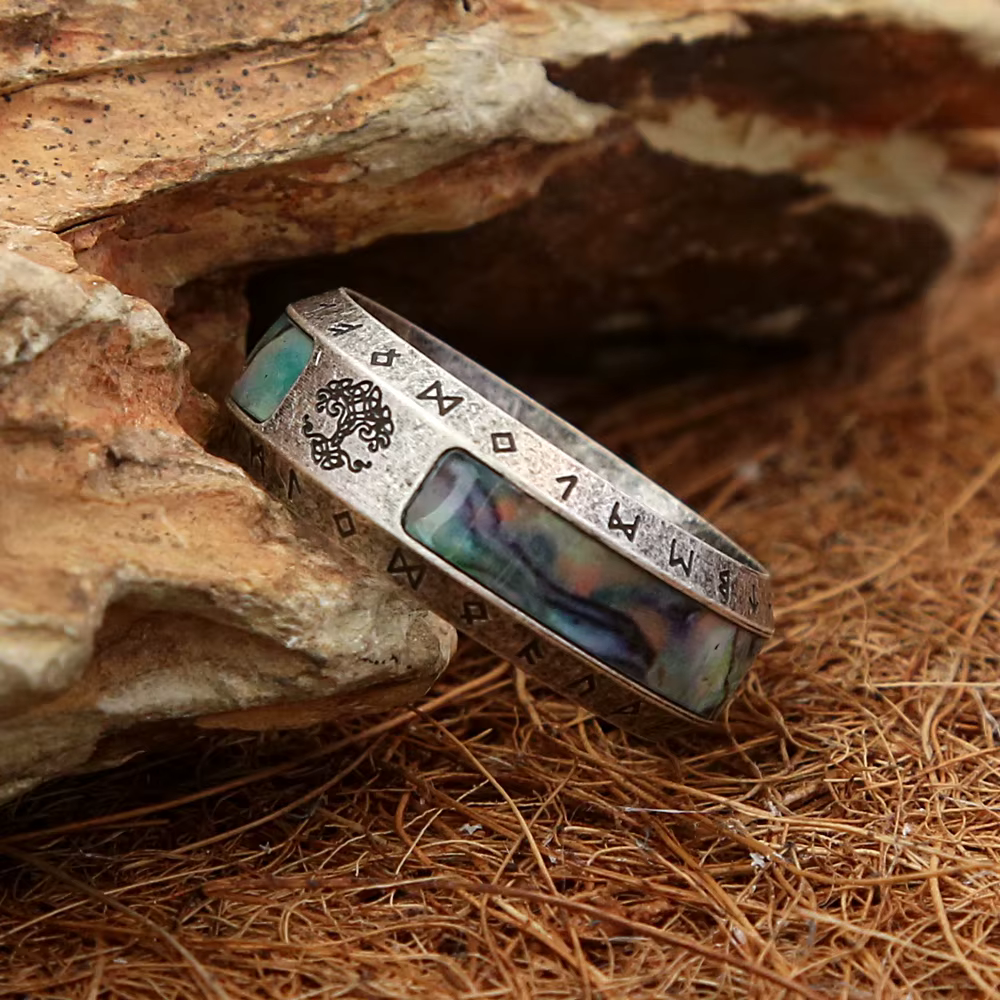 Bague arbre de vie vintage pour hommes et femmes
