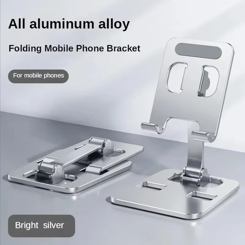 Support de téléphone de bureau pliable universel en alliage d'aluminium